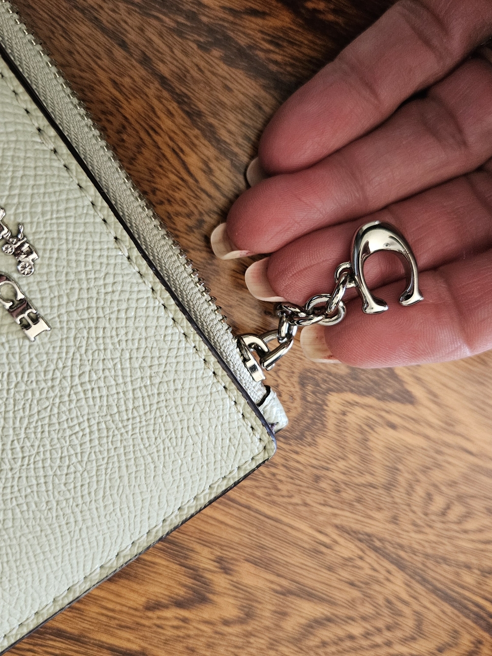 Coach Small Zip Wallet in Pistachio - Picture 8 of 8